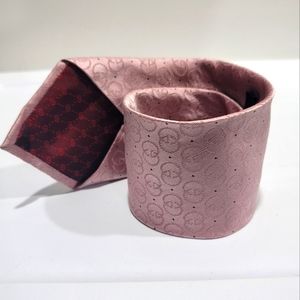 Gucci Tie Pink GG Pattern Interlocking Flashy Wedding